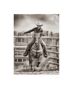 Trademark Global Lisa Dearin Ride Em Cowgirl Canvas Art In Multi