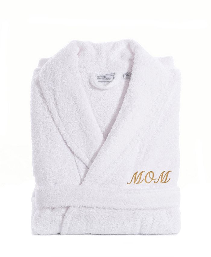 Linum Home - Terry Bathrobe Embroidered with "Mom"