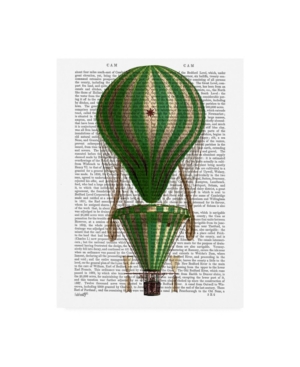 Trademark Global Fab Funky Tiered Hot Air Balloon, Green Canvas Art In Multi