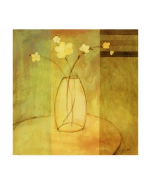 Trademark Global Pablo Esteban Flowers In Glass Vase 1 Canvas Art In Multi