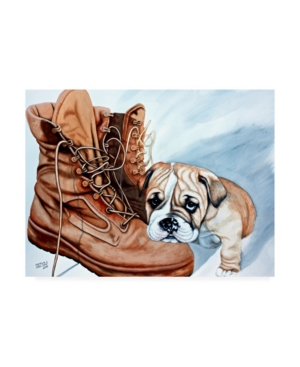 Trademark Global Patrick Sullivan Boots Bulldog Canvas Art In Multi