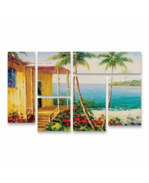 Trademark Global Masters Fine Art Key West Villa Multi Panel Art Set 6 Piece