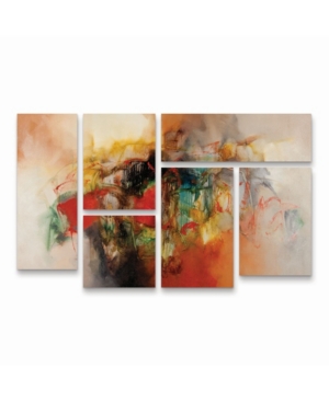 Trademark Global Zavaleta Abstract Vi Multi Panel Art Set 6 Piece In Multi