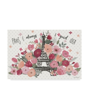 Trademark Global Laura Marshall Paris Is Blooming I Canvas Art In Multi