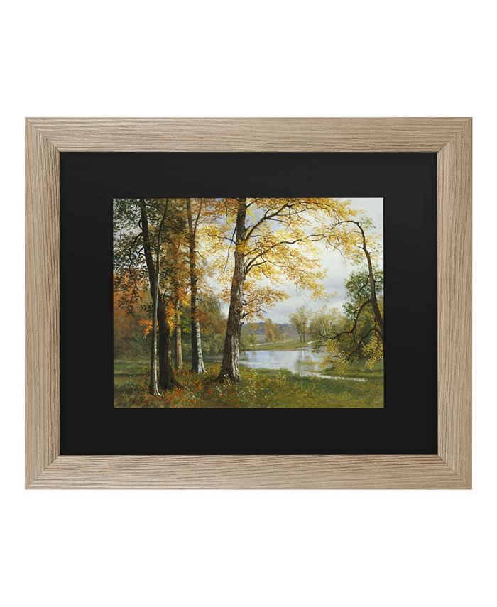 Trademark Global Albert Bierstadt A Quiet Lake Matted Framed Art - 27 ...