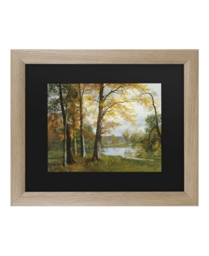 Trademark Global Albert Bierstadt A Quiet Lake Matted Framed Art - 27" X 33" In Multi