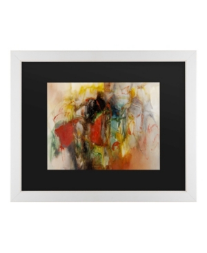 Trademark Global Masters Fine Art Pier Silhouette Matted Framed Art In Multi