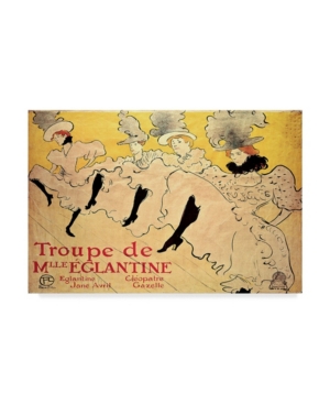 Trademark Global Henri De Toulouse-lautrec La Troupe De Mademoiselle Eglantine Canvas Art In Multi