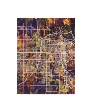 Trademark Global Michael Tompsett Omaha Nebraska City Map Ii Canvas Art In Multi