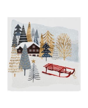 Trademark Global Victoria Borges Christmas Chalet I Canvas Art - 15" X 20" In Multi
