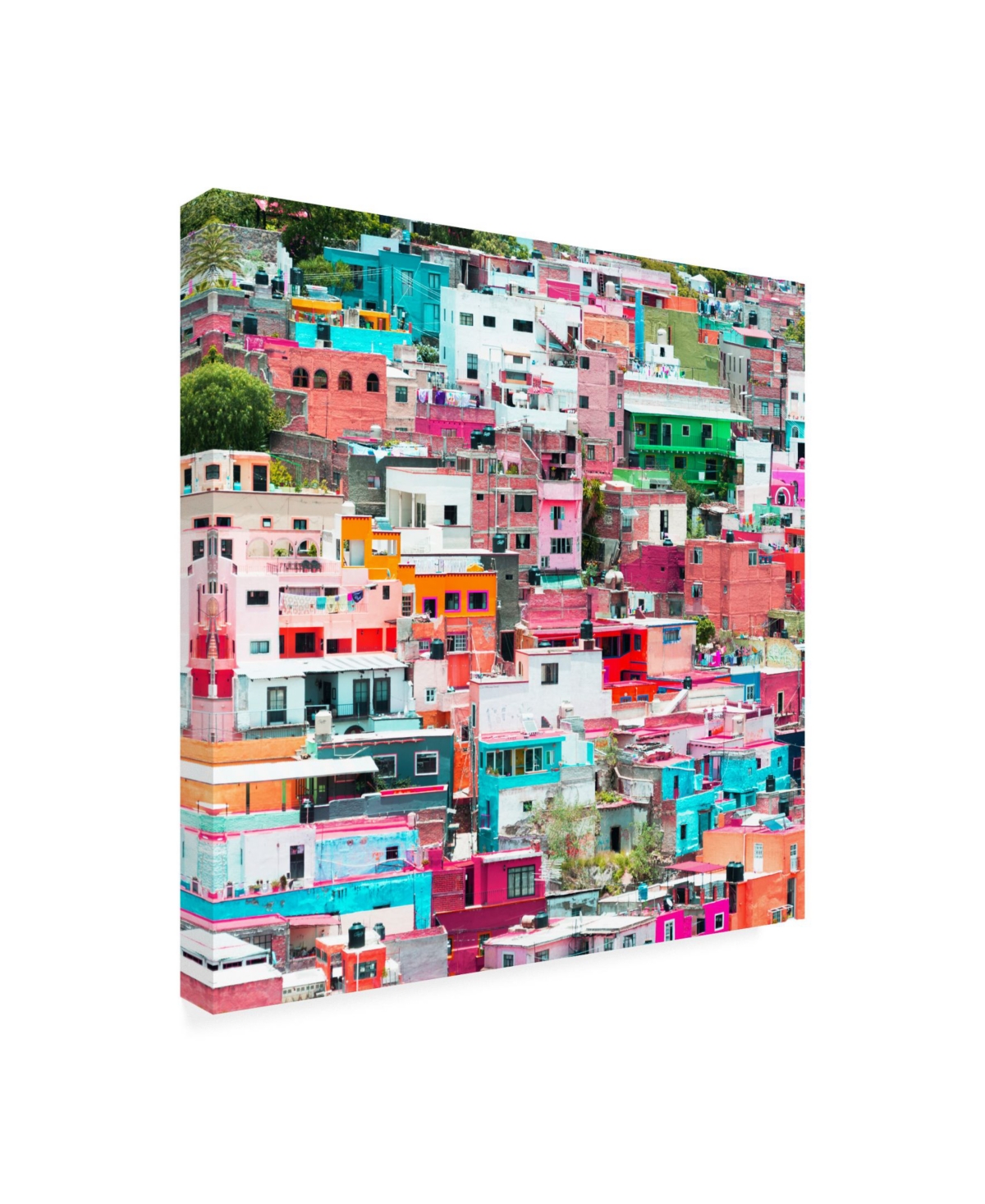 Philippe Hugonnard Viva Mexico 3 Guanajuato Colorful Cityscape Iv Canvas Art -