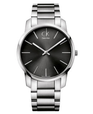Calvin Klein Watch, Men's Swiss City Stainless Steel Bracelet 43mm K2G21161