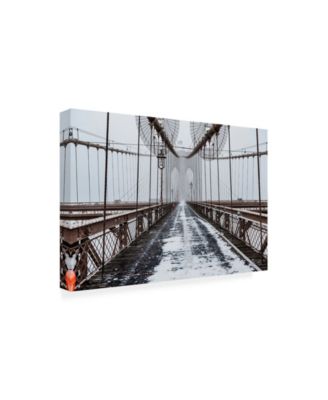 Trademark Global Bruce Gett The Brooklyn Bridge Canvas Art - 15.5" x 21"