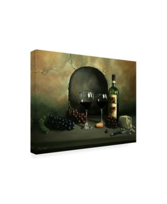 Paul Walsh Wine For Two Rocky Canvas Art - 19.5" x 26"