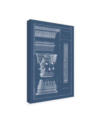 Trademark Global Vision Studio Column and Cornice Blueprint I Canvas Art - 27" x 33.5"
