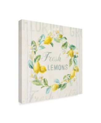 Danhui Nai Floursack Lemon V Canvas Art - 15" x 20"