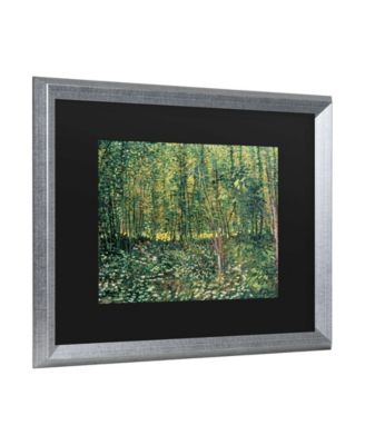 Vincent Van Gogh Trees and Undergrowth, 1887 Matted Framed Art - 27" x 33"