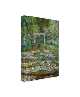 Claude O. Monet Bridge Over a Pond of Water Lilies Canvas Art - 15" x 20"