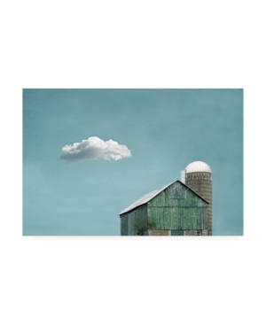 Trademark Global Brooke T. Ryan Green Barn And Cloud Canvas Art In Multi