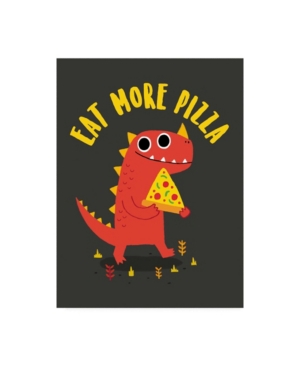 Trademark Global Michael Buxton Eat More Pizza Canvas Art In Multi