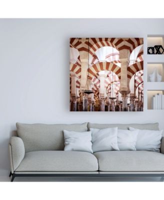 Trademark Global Philippe Hugonnard Made in Spain 3 Columns Mosque Cathedral of Cordoba Canvas Art - 15.5" x 21"