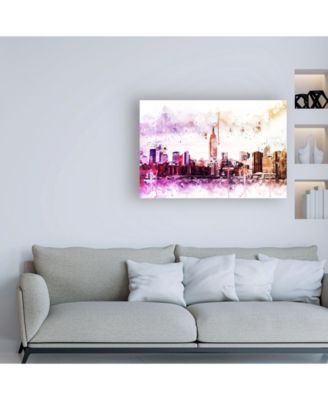 Trademark Global Philippe Hugonnard NYC Watercolor Collection - Between Canvas Art - 15.5" x 21"
