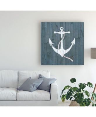 Grace Popp Nautical Plank IV Canvas Art - 20" x 25"