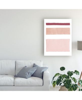 Trademark Global Piper Rhue Painted Weaving IV Mesa on White Canvas Art - 37" x 49"