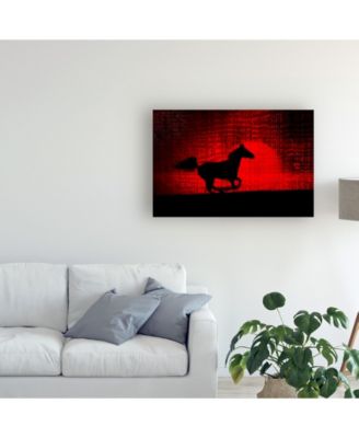 Trademark Global Monte Nagler Red Runner Canvas Art - 20" x 25"