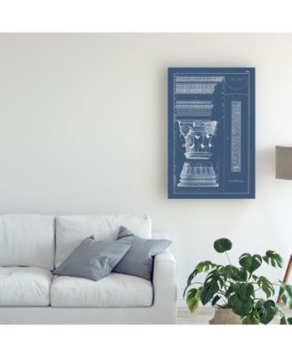 Trademark Global Vision Studio Column and Cornice Blueprint I Canvas Art - 27" x 33.5"