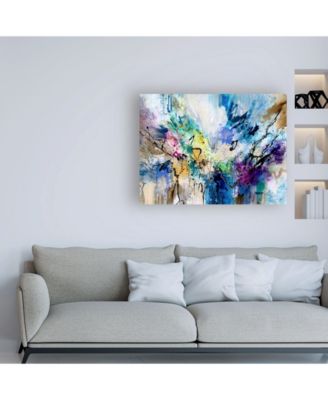 Jennifer Gardner Rainbow Blue V Canvas Art - 27" x 33.5"