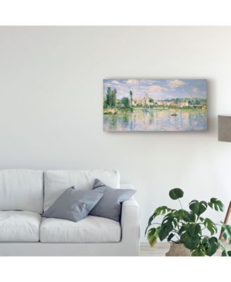 Claude O. Monet Vetheuil in Summer Canvas Art - 37" x 49"