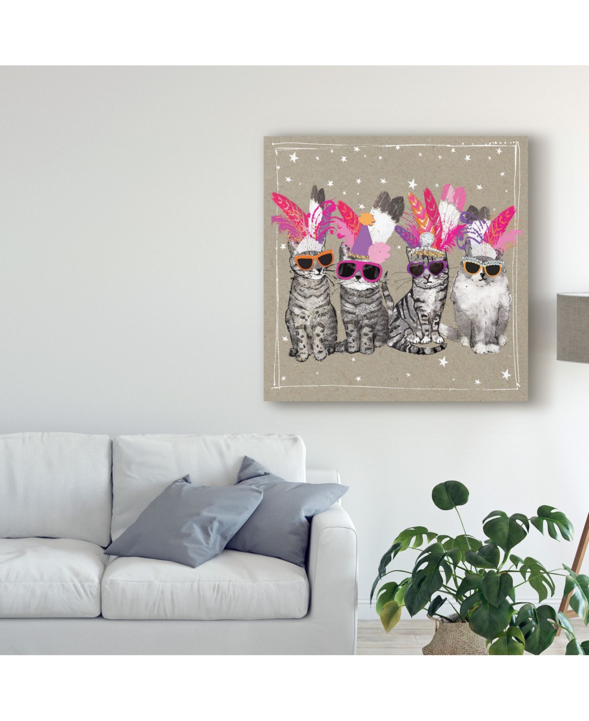 Hammond Gower Fancy Pants Cats Vi Canvas Art -