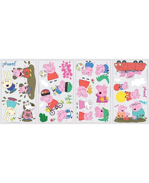 York Wallcoverings Peppa The Pig Peel And Stick Wall Decals