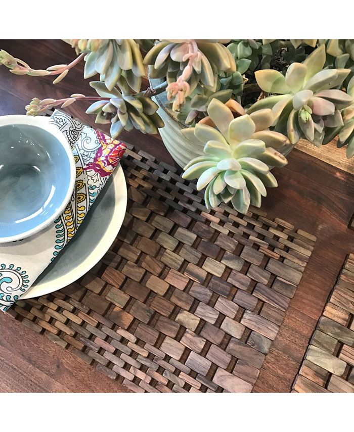 Hipo Modern Living Rosewood Placemats, Set Of 2 Macy's