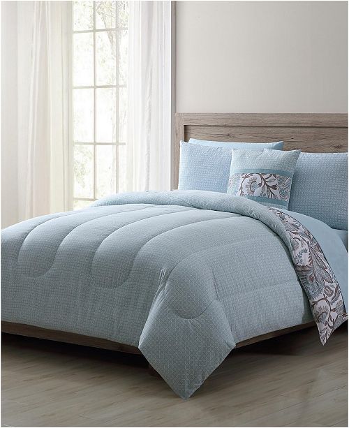 Vcny Home Dena Neutral 8 Pc King Bed In A Bag Reviews