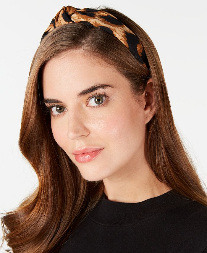 INC International Concepts Animal-Print Headband, Created for Macy's ...