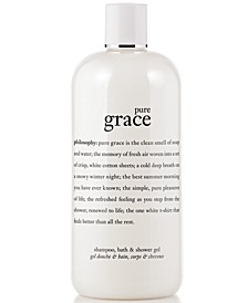 pure grace 3-in-1 shampoo, shower gel and bubble bath, 16 oz