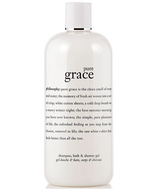 philosophy pure grace 3in1 shampoo, shower gel and bubble bath, 16 oz & Reviews Skin Care