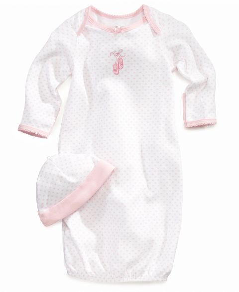 Комплекты Little Me Prima Ballerina Hearts Gown and Beanie Set для девочек-малышей, цвет: Белый