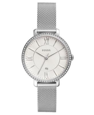 Fossil - Women's Jacqueline Stainless Steel Mesh Bracelet Watch 36mm