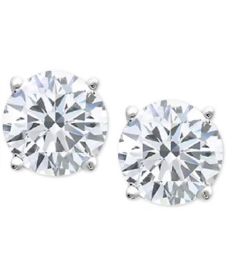 Round-Cut Diamond Stud Earrings in 10k White or Yellow Gold (1/4 ct. t.w.)