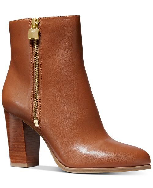 michael kors cognac booties