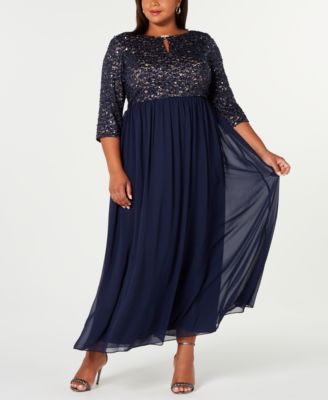 alex evenings embellished a line gown