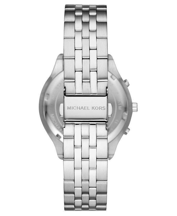 Michael Kors Men's Chronograph Sutter Stainless Steel Bracelet Watch ...
