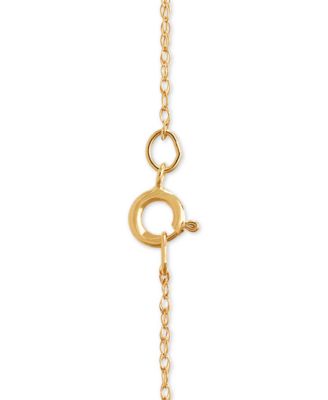 Gemstone 18 Pendant Necklace in 14k Gold