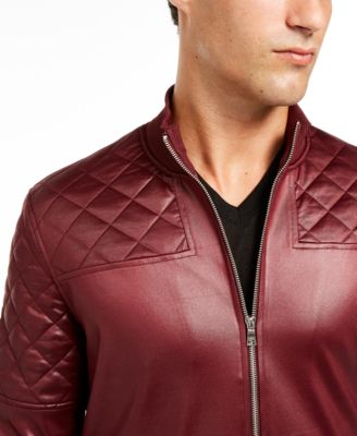 red leather jacket macys