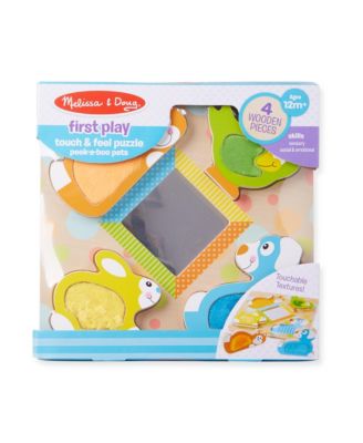 Melissa and Doug Peek-a-Boo Touch & Feel Puzzle