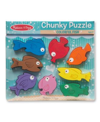 Melissa and Doug Colorful Fish Chunky Puzzle