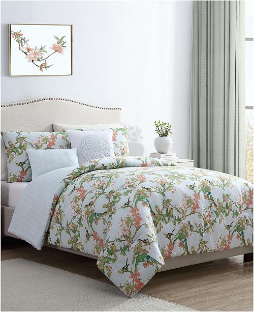 Vcny Home Chelsea Springs 5 Pc Queen Comforter Set